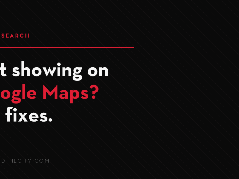 Not showing on Google Maps: six fixes for an Edmonton business