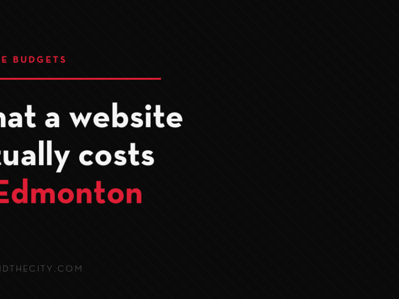 Website cost in Edmonton explained by project scope, not page count