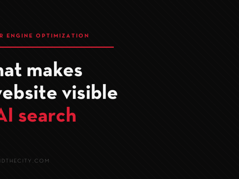 What makes a website visible in AI search and AI-assisted discovery